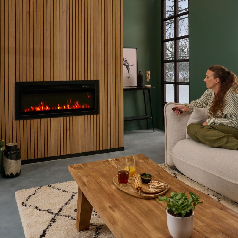 GoodHome Long indsats elektrisk pejs 2000 W