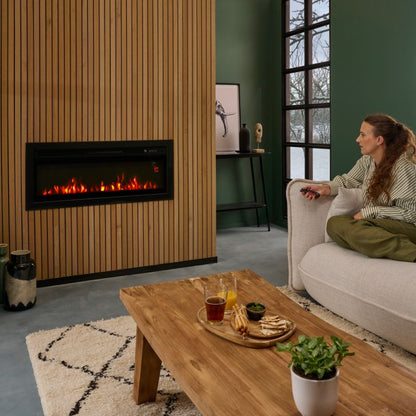 GoodHome Long indsats elektrisk pejs 2000 W