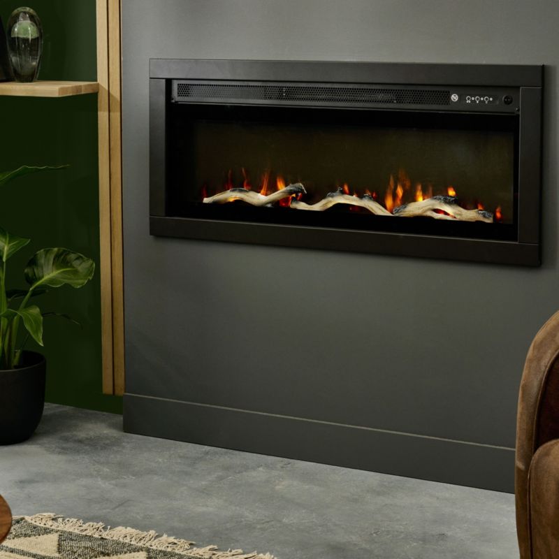GoodHome Long indsats elektrisk pejs 2000 W