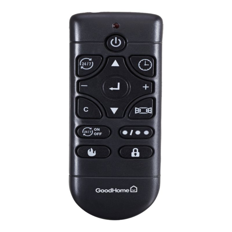 GoodHome Long indsats elektrisk pejs 2000 W