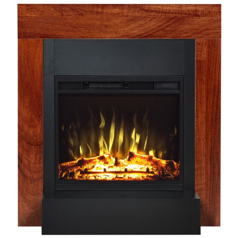 Elektrisk Kamin Simple 90x96 cm Valnød