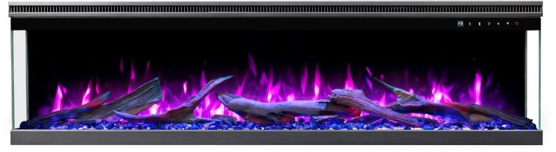 Elektrisk Pejs Unique 120 PRO 120 cm Sort med LED