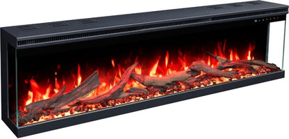 Elektrisk Pejs Unique 120 PRO 120 cm Sort med LED