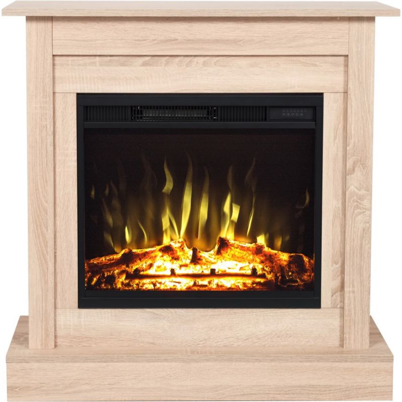 Elektrisk Kamin Vigo 90x90 cm Sonoma Eg
