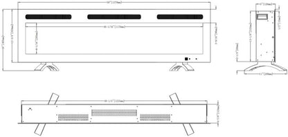 Elpejs Monarch 127 cm Sort LED