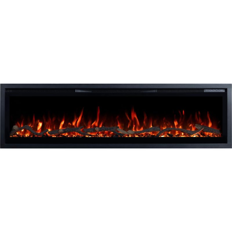 Elektrisk Pejs Regal 182 182x35 cm Sort LED