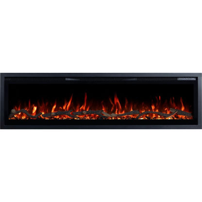 Elektrisk Pejs Regal 182 182x35 cm Sort LED