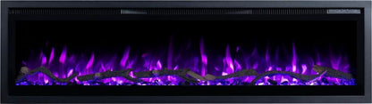 Elektrisk Pejs Regal 182 182x35 cm Sort LED