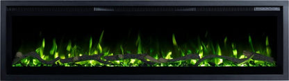 Elektrisk Pejs Regal 182 182x35 cm Sort LED