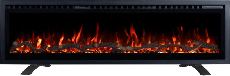 Elektrisk Pejs Regal 182 182x35 cm Sort LED
