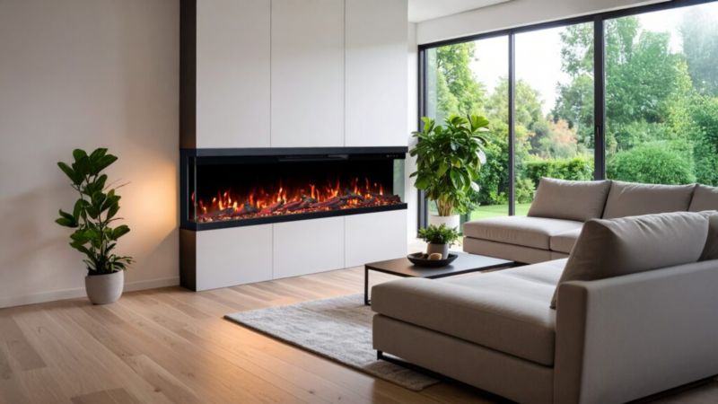 Elektrisk Pejs Unity 183 LED Sort 183 cm