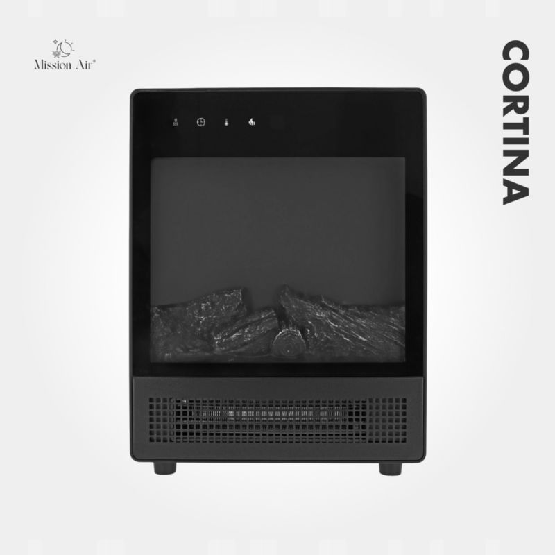 Elektrisk Kamin Cortina 2000W Sort