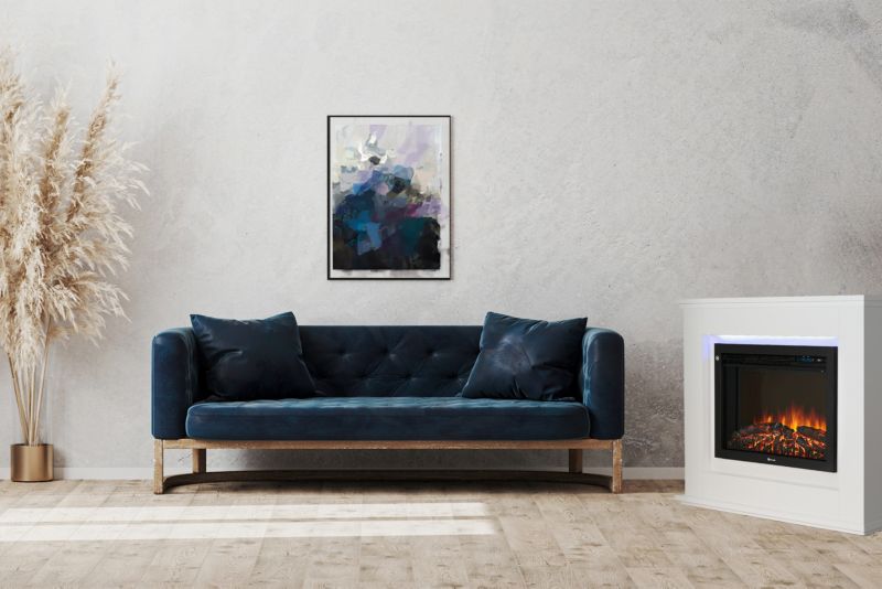Hjørne Elpejs Dante 98x80 cm Hvid