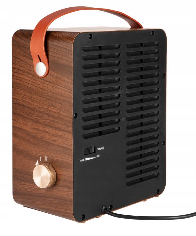 Elektrisk Kamin 1500W 25x30,4 cm Fritstående med Varme