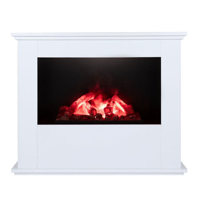 Ferretti Etna Hvid Elektrisk Damppejs Portal med Realistisk 3D Flamme