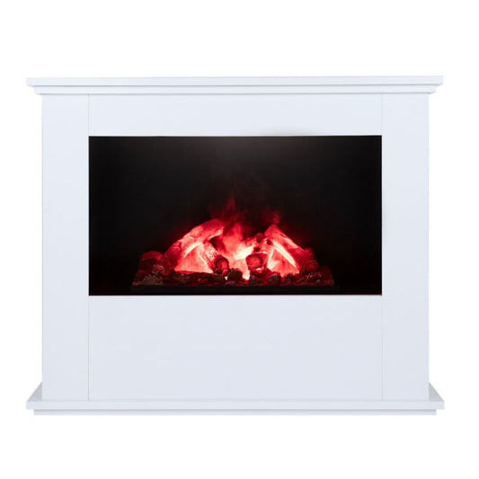 Ferretti Etna Hvid Elektrisk Damppejs Portal med Realistisk 3D Flamme