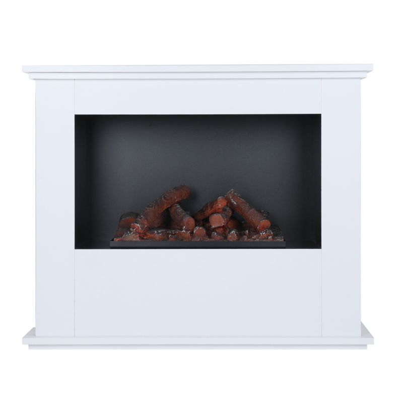 Ferretti Etna Hvid Elektrisk Damppejs Portal med Realistisk 3D Flamme