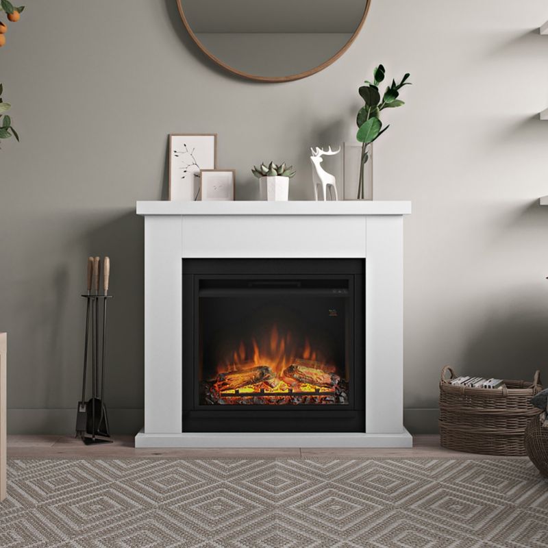Elektrisk Kamin Frode 99x88,3 cm Hvid