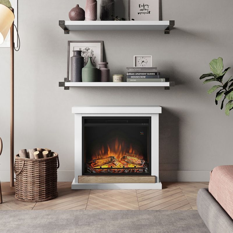 Elektrisk Pejs Hagen 75x68 cm Hvid