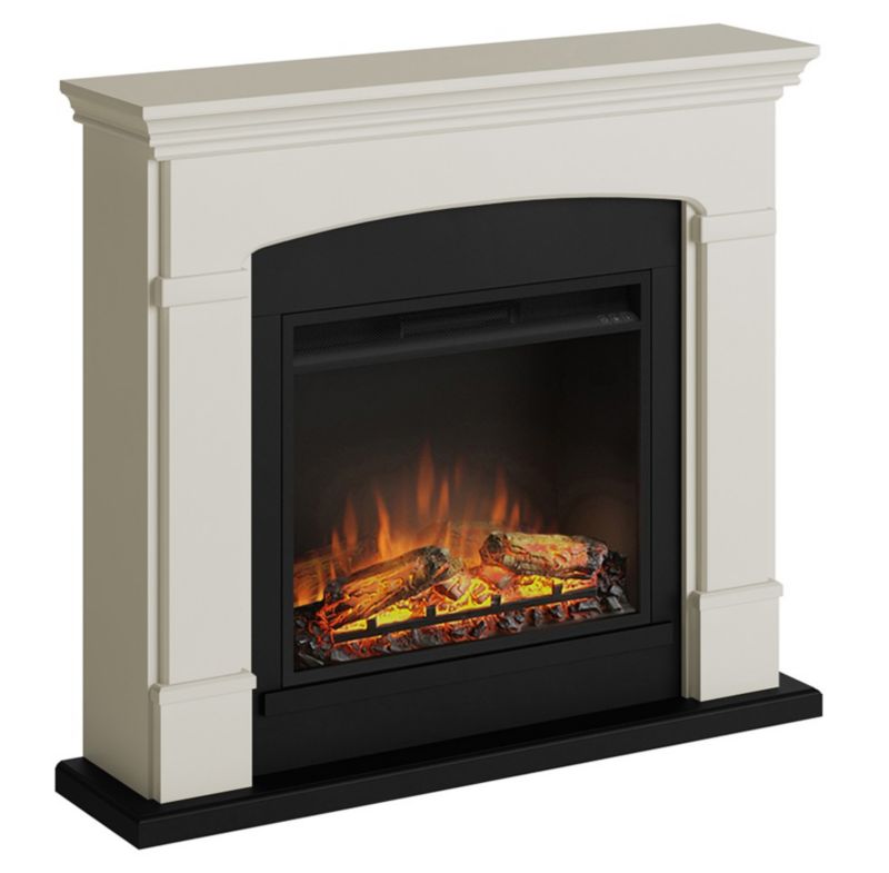Elektrisk Pejs Helmi 107x95 cm Creme