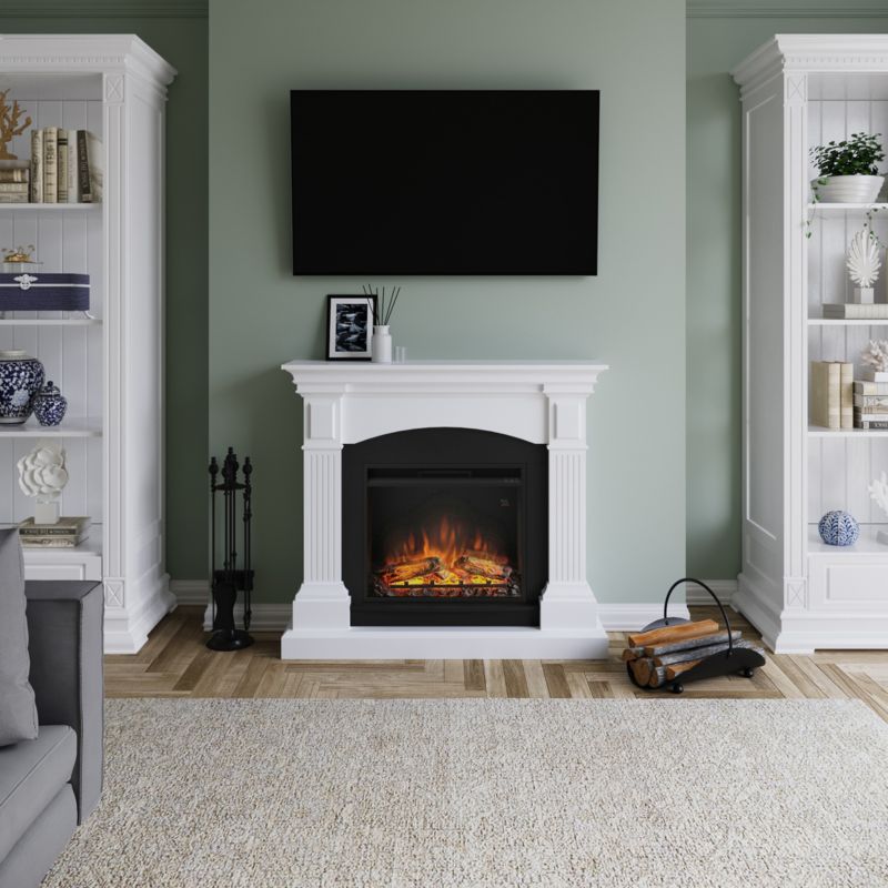 Elektrisk Pejs Magna 114x102 cm Hvid