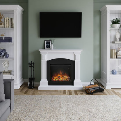 Elektrisk Pejs Magna 114x102 cm Hvid