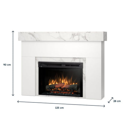 Elpejs Aven 1400W 26" XHD 125x90 cm Hvid Mat