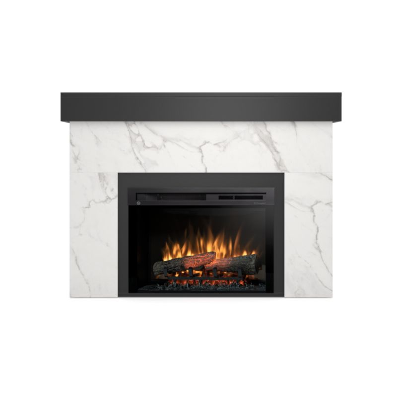 Elektrisk Pejs Aven 1400W 26" Marmor Sort Mat | 5905317816342