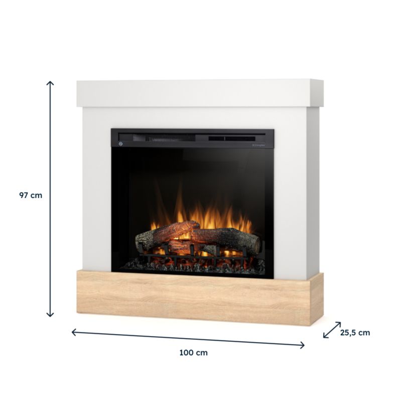 Elpejs Diro 28" XHD 1400W Hvid Eg