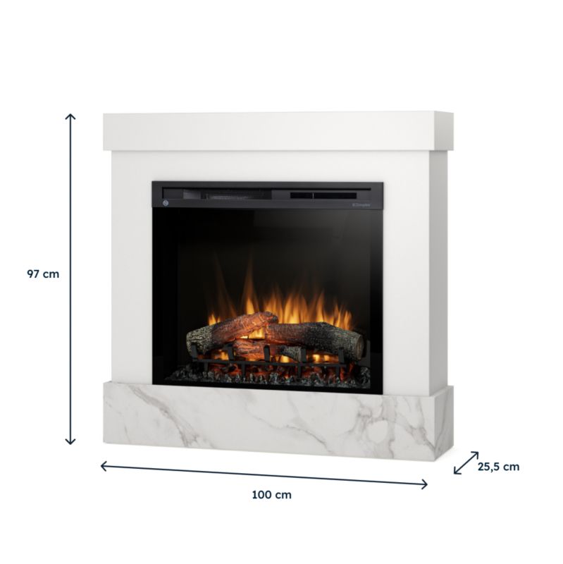 Elpejs Diro 1400W 28" XHD 100x97 cm Hvid