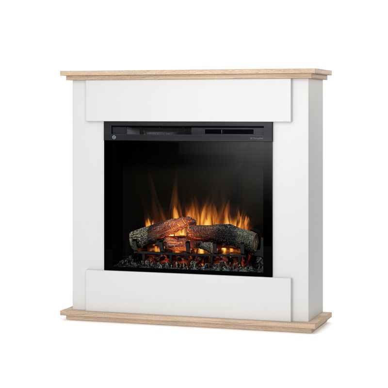 Elektrisk Pejs Fonte 28" XHD 1400W Hvid Eg 105x100 cm | 5905317801966