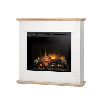Elektrisk Pejs Fonte 28" XHD 1400W Hvid Eg 105x100 cm | 5905317801966