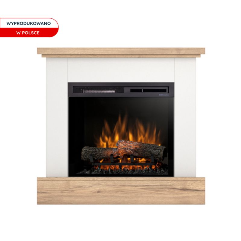 Elektrisk Pejs Jukon 23" XHD 1400W Hvid Mat Egetræ