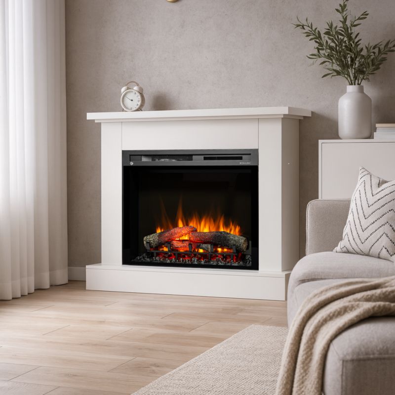 Elektrisk Pejs Jukon 28" XHD 1400W Hvid Mat