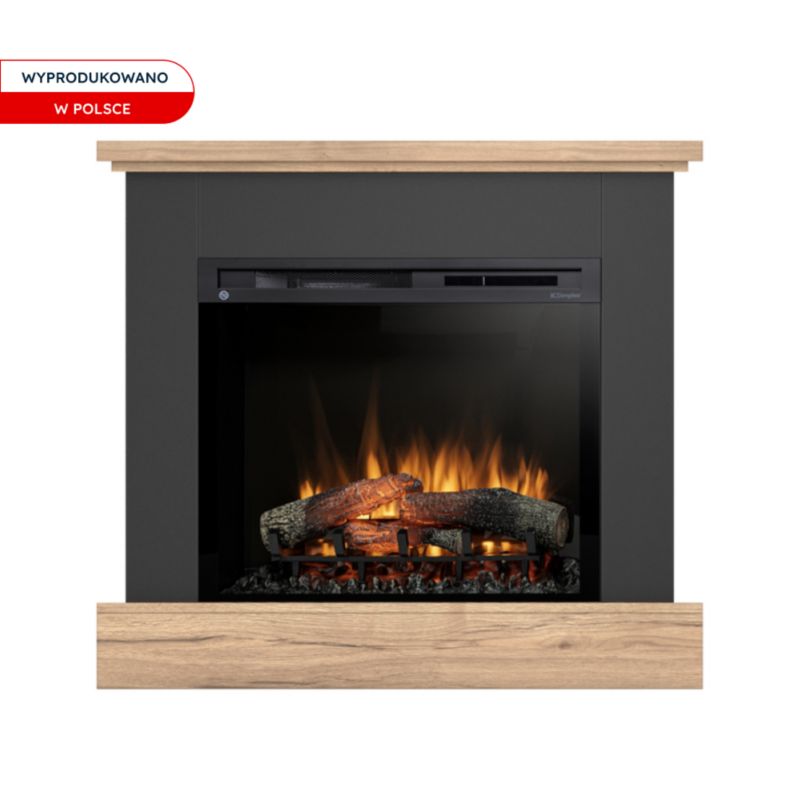Elektrisk Pejs Jukon 28" XHD LED 1400W Lys Eg