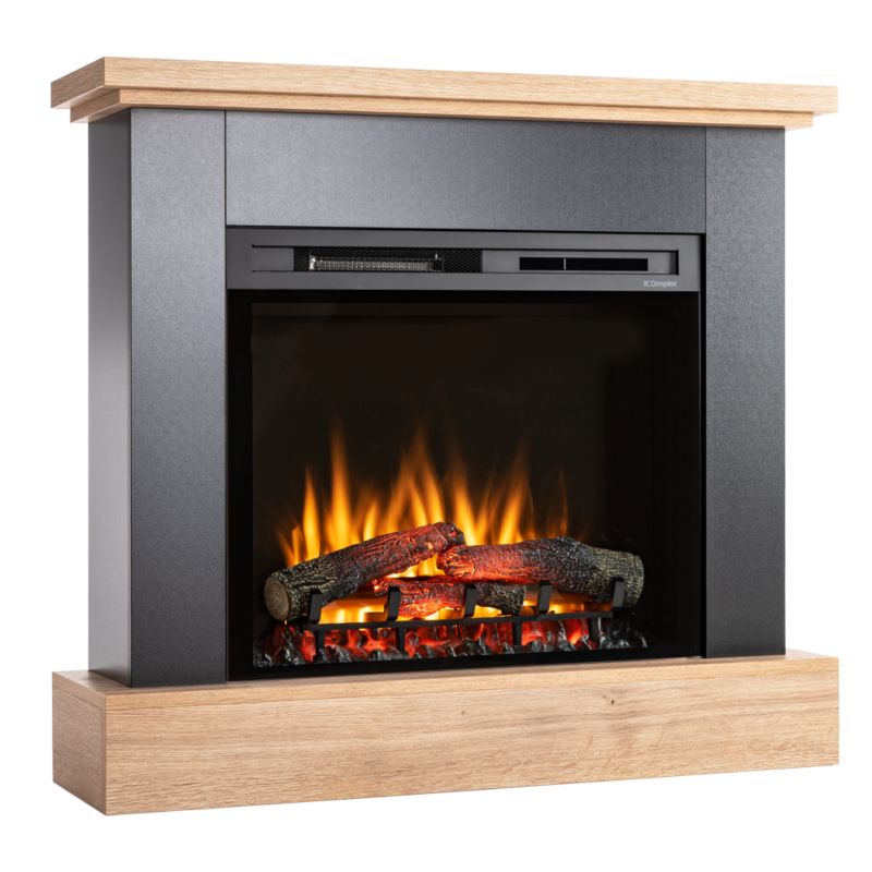 Elektrisk Pejs Jukon 28" XHD LED 1400W Lys Eg