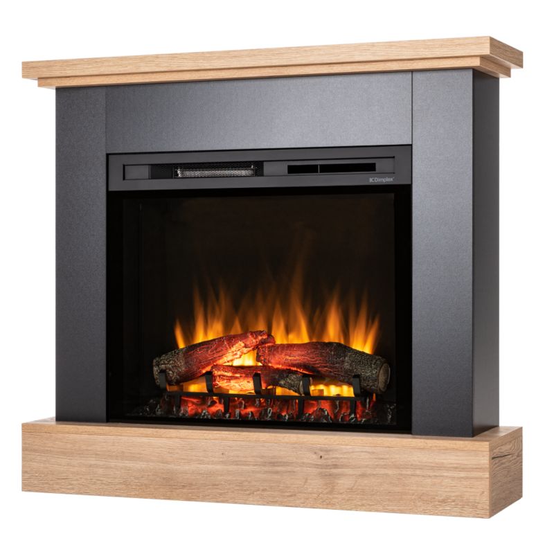 Elektrisk Pejs Jukon 28" XHD LED 1400W Lys Eg