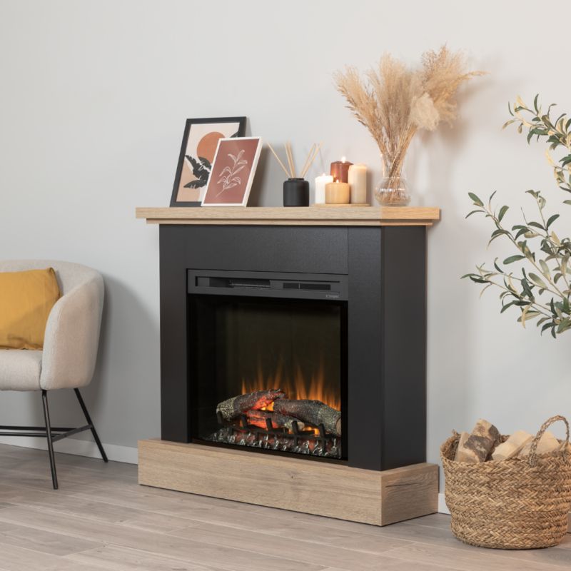 Elektrisk Pejs Jukon 28" XHD LED 1400W Lys Eg