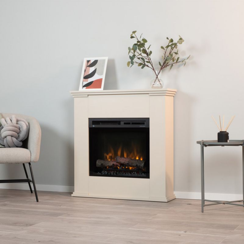 Elektrisk Pejs Kelia 23" XHD 1400W Beige | 5905317801751