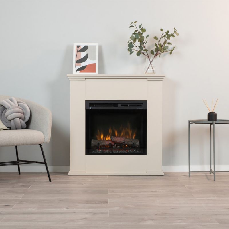 Elektrisk Pejs Kelia 23" XHD 1400W Beige | 5905317801751