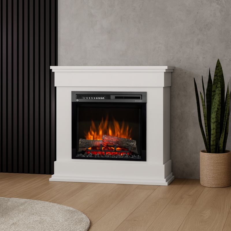 Elektrisk Pejs Lenox 23" 93x90 cm Hvid Mat