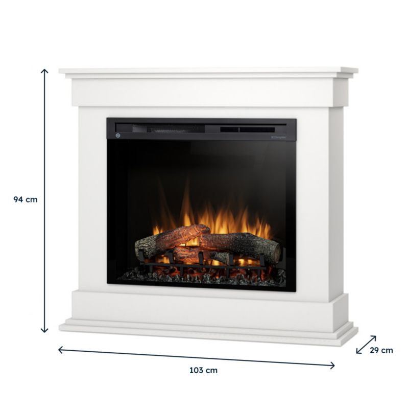 Elpejs Lenox 28" XHD 1400W 103x94 cm Hvid Mat