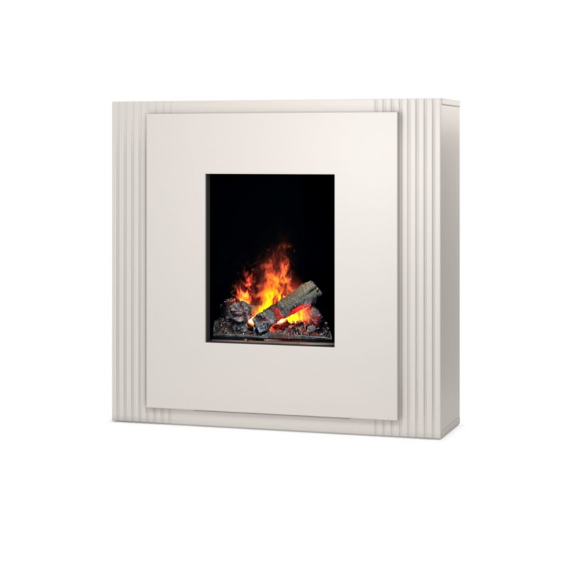 Elektrisk Pejs Linario 2000W 105x97 cm Beige Mat