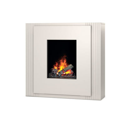 Elektrisk Pejs Linario 2000W 105x97 cm Beige Mat