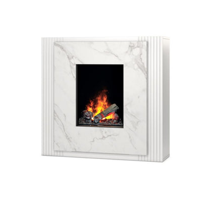 Elektrisk Pejs Linario 2000W 105x97 cm Hvid Mat Marmor