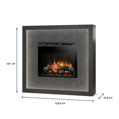 Elpejs Litos 28" XHD 1400W Sort Mat med Skifer