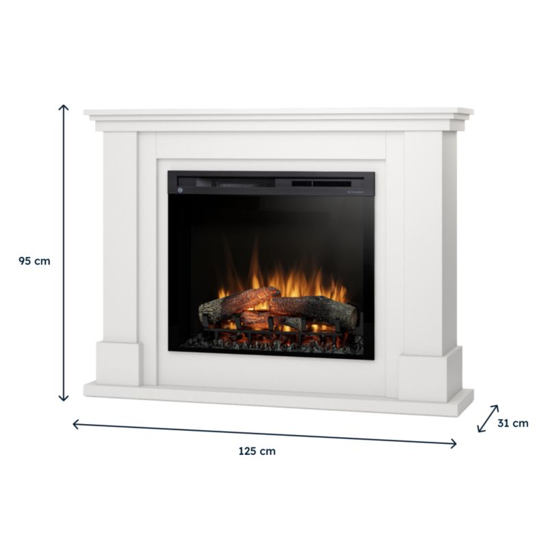 Elektrisk Pejs Luena 28 XHD 1400W 125x95 cm