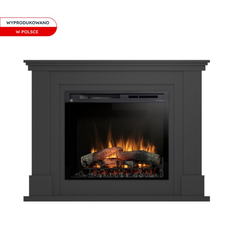 Elektrisk Pejs Luena 28" XHD 1400W LED Sort