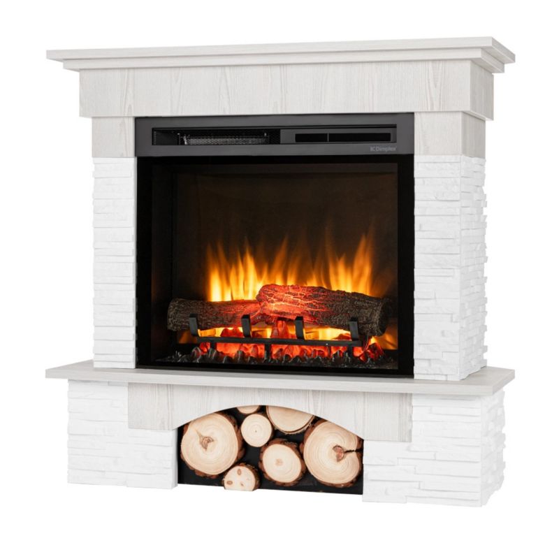 Elpejs Hjørnemodel 91x89 cm Hvid Fyrretræ 1400W
