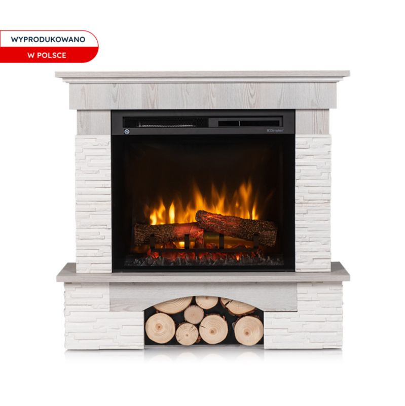 Elpejs Hjørnemodel 91x89 cm Hvid Fyrretræ 1400W